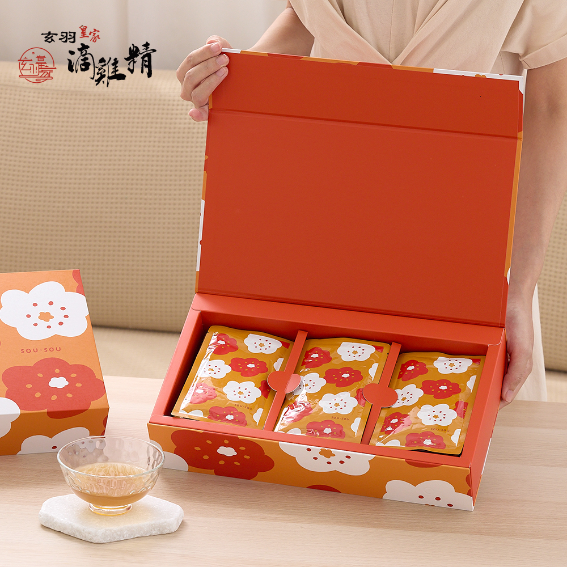 【1盒｜精緻送禮(含禮盒/提袋)】SOU·SOU滴雞精(60ml/包)-常溫