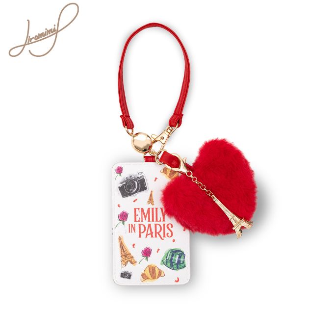 Emily in Paris愛心吊牌-白