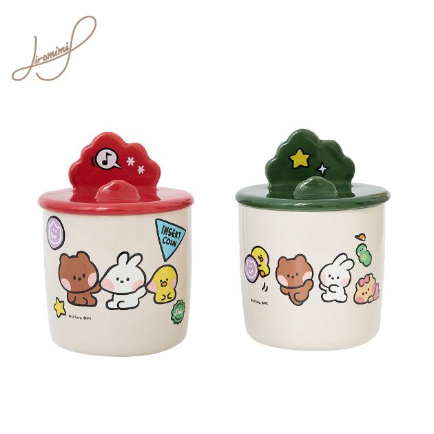 LINE FRIENDS-mini 手機支架馬克杯組