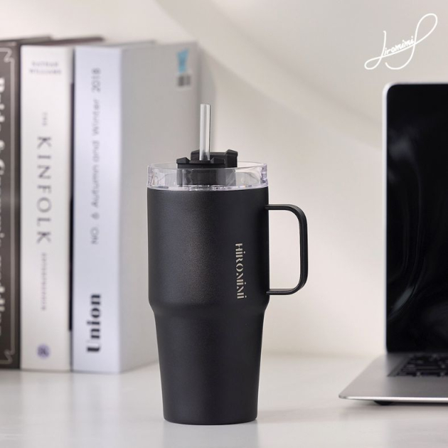 手把冰壩杯600ml (下窄型設計可置汽車杯架)