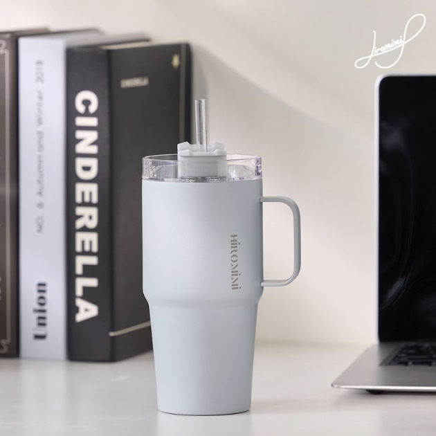 手把冰壩杯600ml (下窄型設計可置汽車杯架)