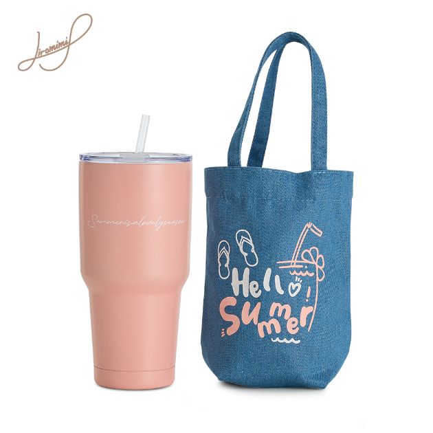 內瓷不鏽鋼冰壩杯提袋組900ml