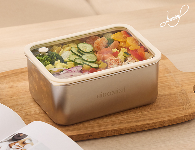 可微波不鏽鋼保鮮盒1800ml