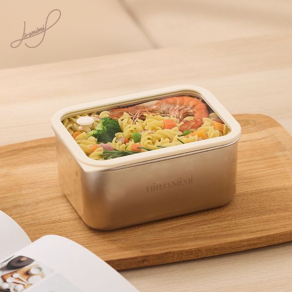 可微波不鏽鋼保鮮盒1000ml 