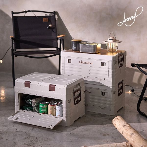 摺疊收納箱25L-木蓋款