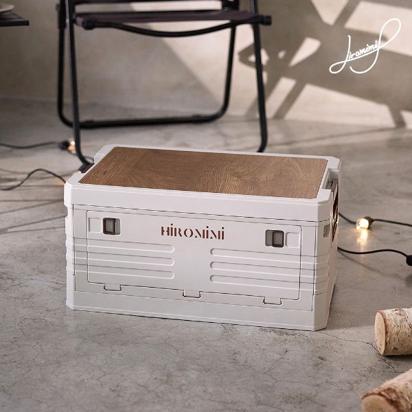 摺疊收納箱25L-木蓋款